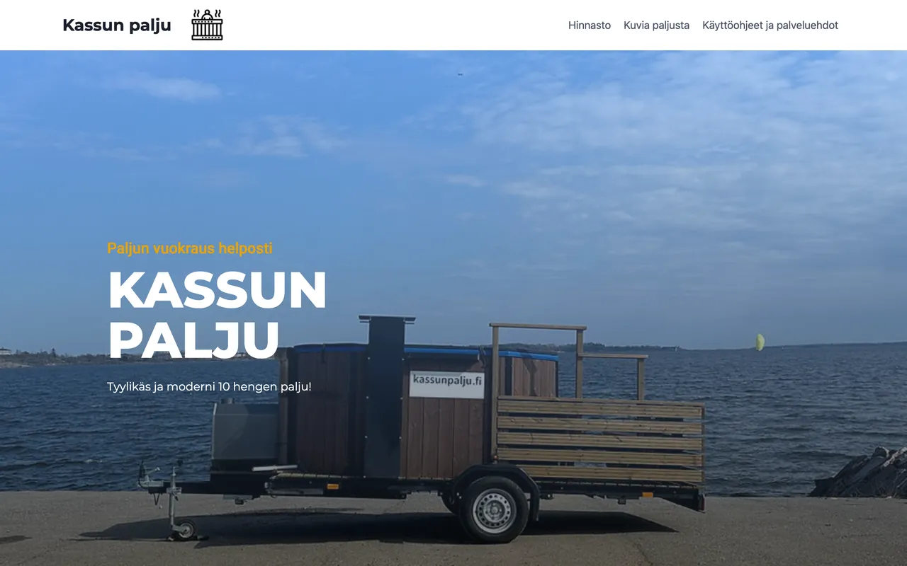Screenshot: Kassunpalju.fi